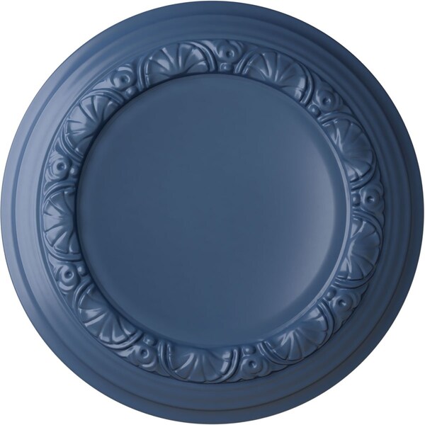 Ekena Millwork Carlsbad Ceiling Medallion (Fits Canopies up to 7 7/8"), Hand-Painted Americana, 12 1/2"OD x 1 1/2"P CM12CAAMF - main